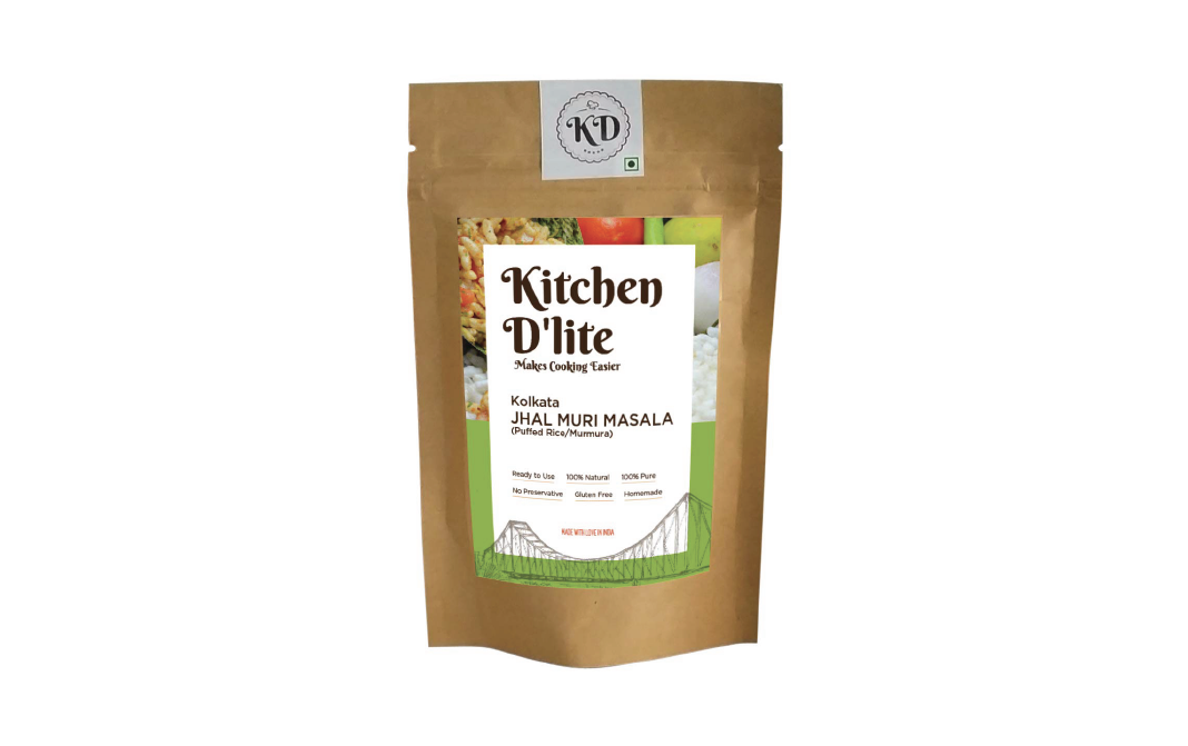 Kitchen D'lite Kolkata Jhal Muri Masala (Puffed Rice/Mumura)   Pack  150 grams